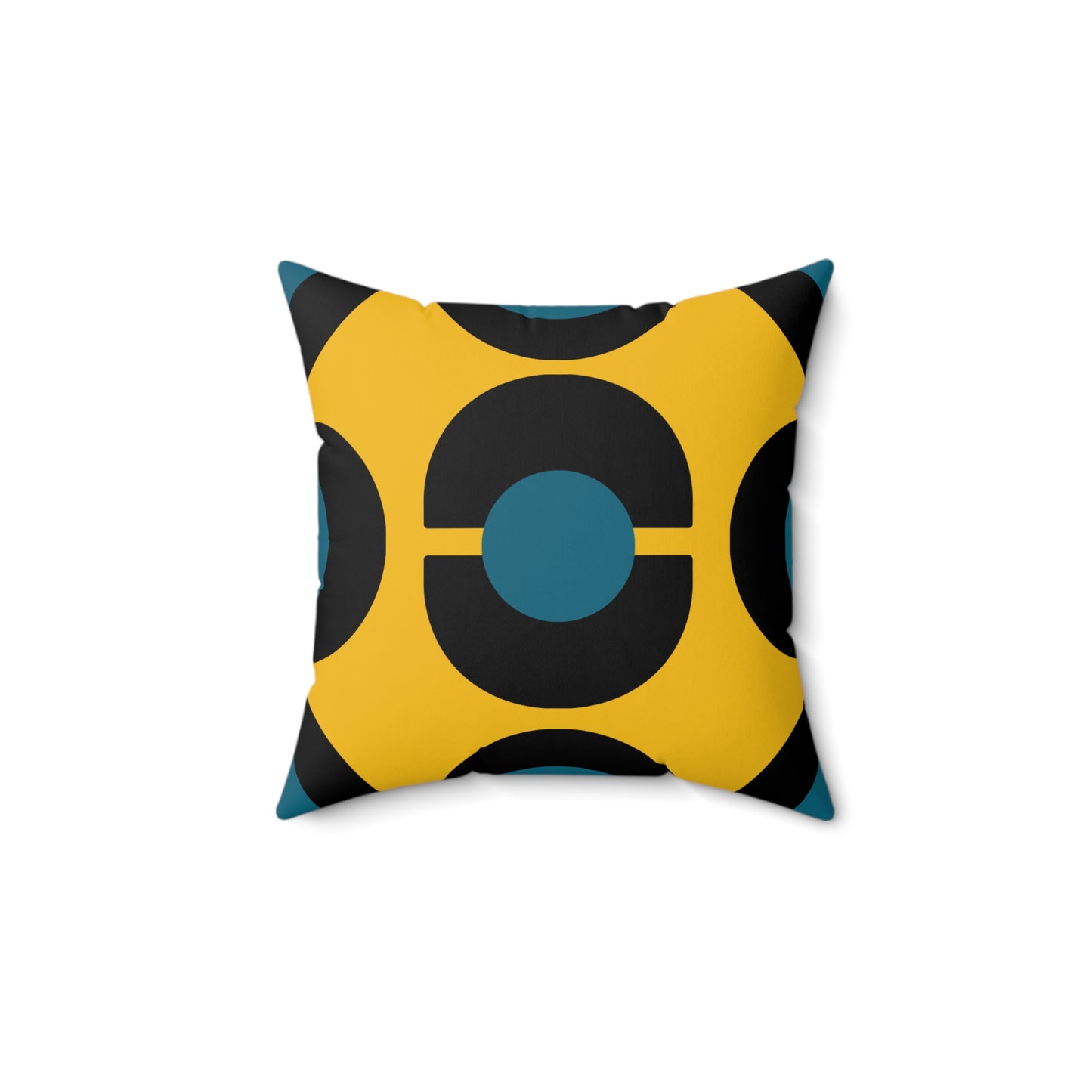 Pillow Bauhaus Design Black Yellow Green Home Decor