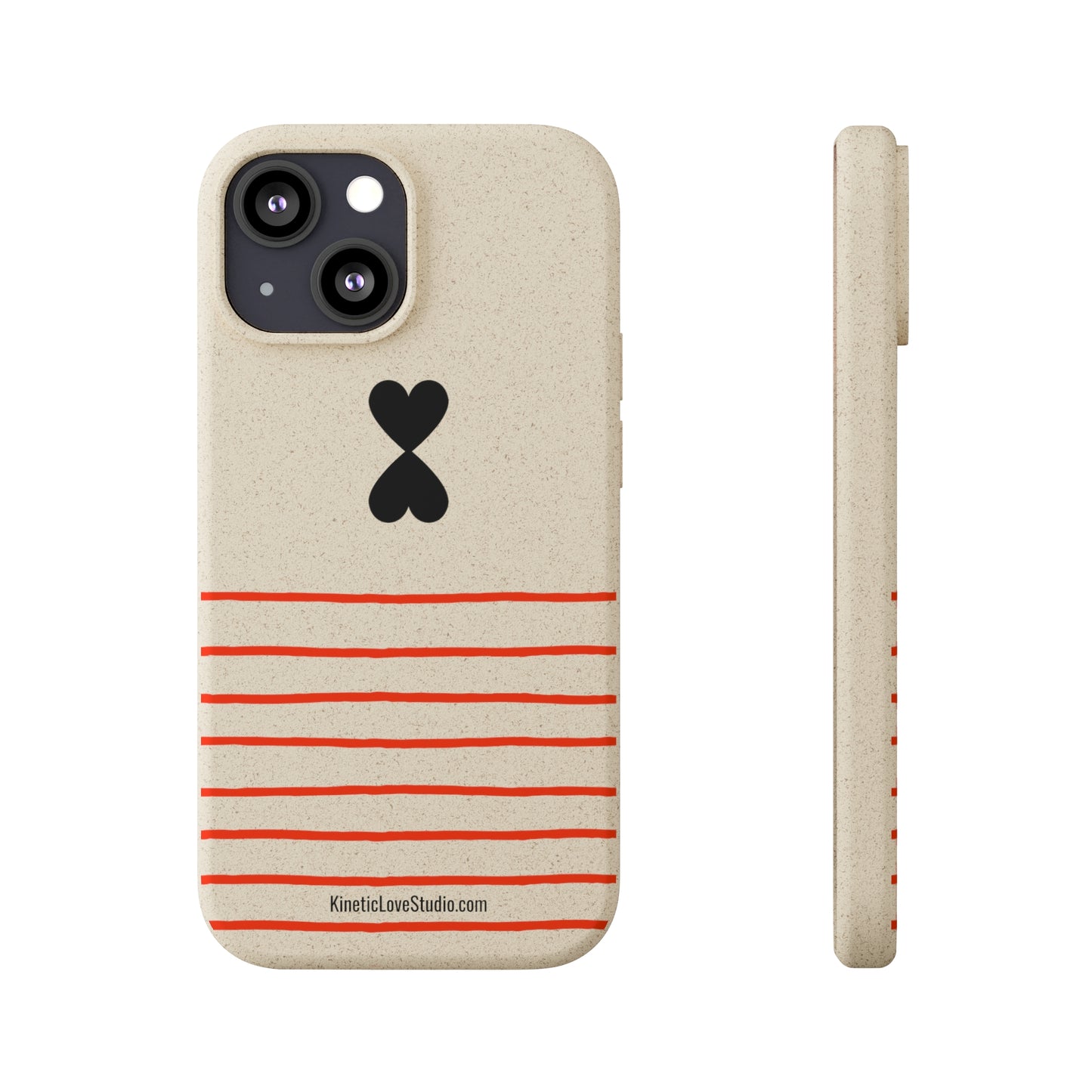 Phone Case - French Chic Red Stripes Biodegradable Eco-Friendly