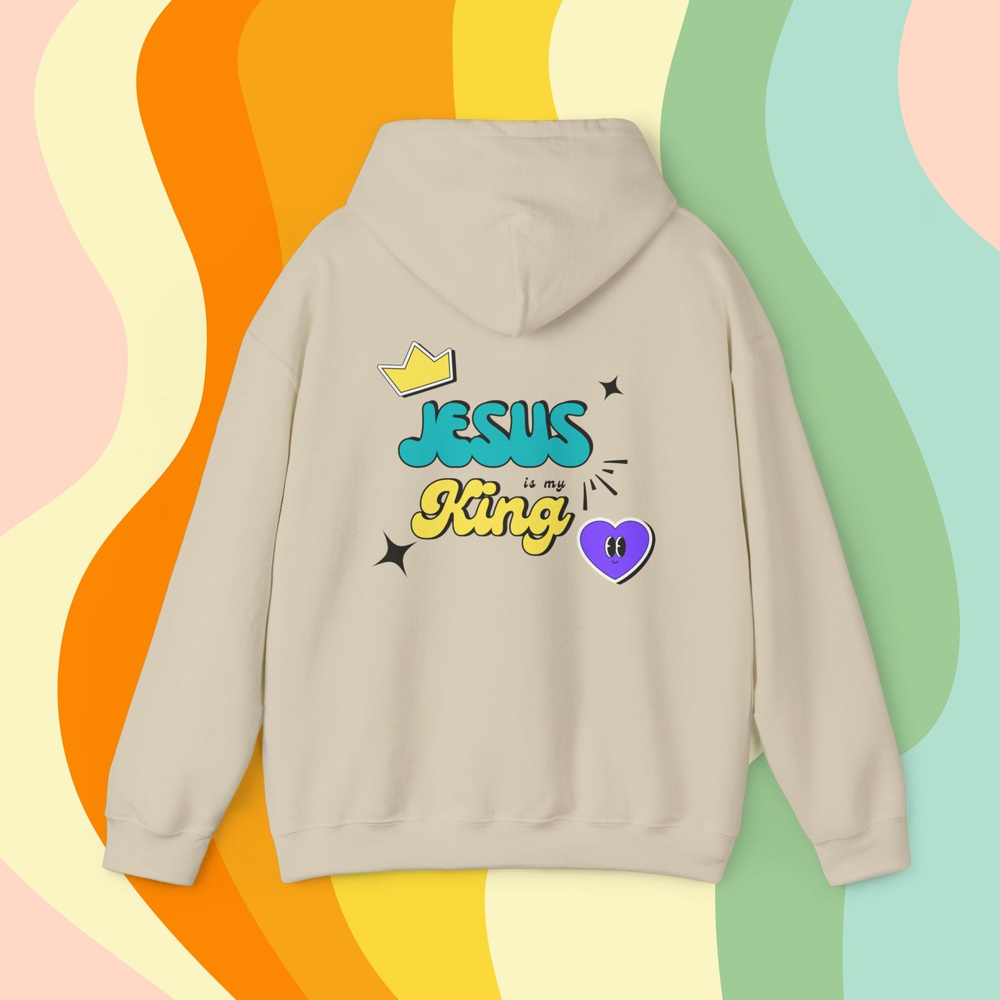 Jesus is King Retro Hoodie