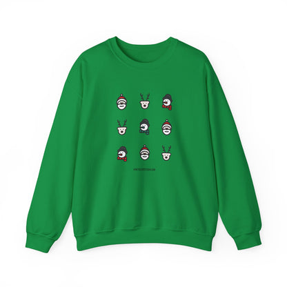 Christmas Cartoon Sweatshirt Red Green Unisex