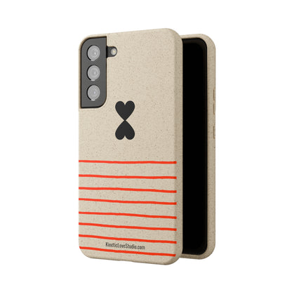 Phone Case - French Chic Red Stripes Biodegradable Eco-Friendly