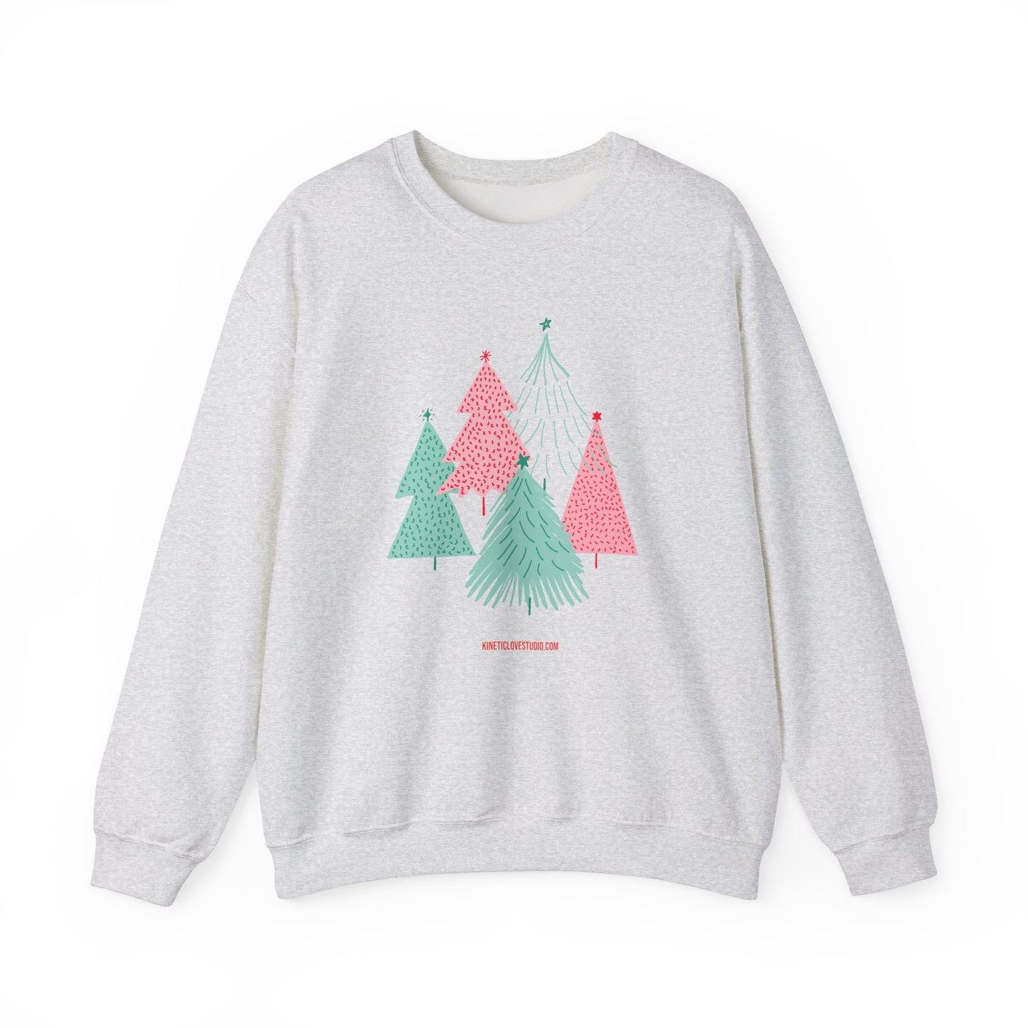 Christmas Trees Modern Couple Sweatshirt - Holiday Edition Unisex