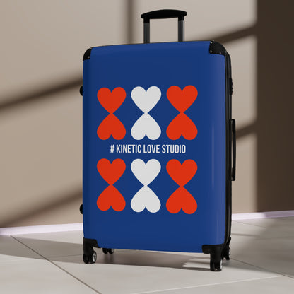 Suitcase Trolley - Modern Artistic French Chic Hearts Design