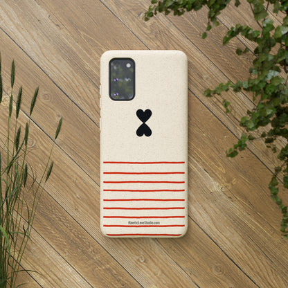 Phone Case - French Chic Red Stripes Biodegradable Eco-Friendly