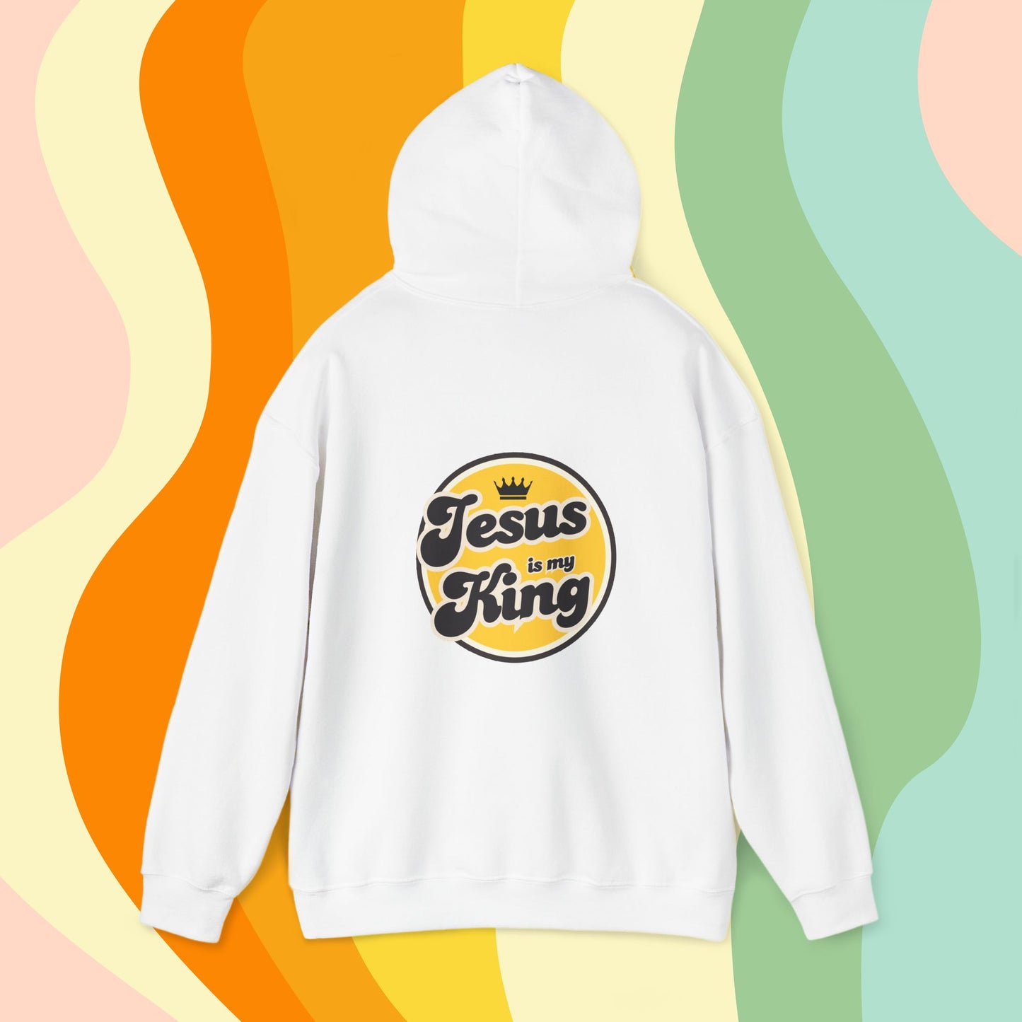 Jesus is King Good Vibes Hoodie Gold