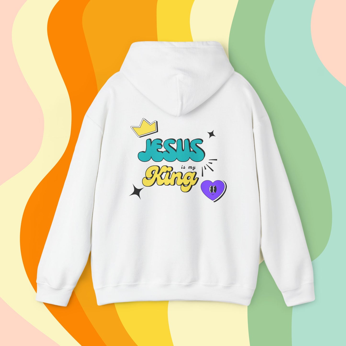 Jesus is King Retro Hoodie