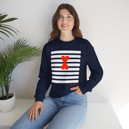 Stripes Sweatshirt - Paris Street Style Signature Design by Kinetic Love Studio