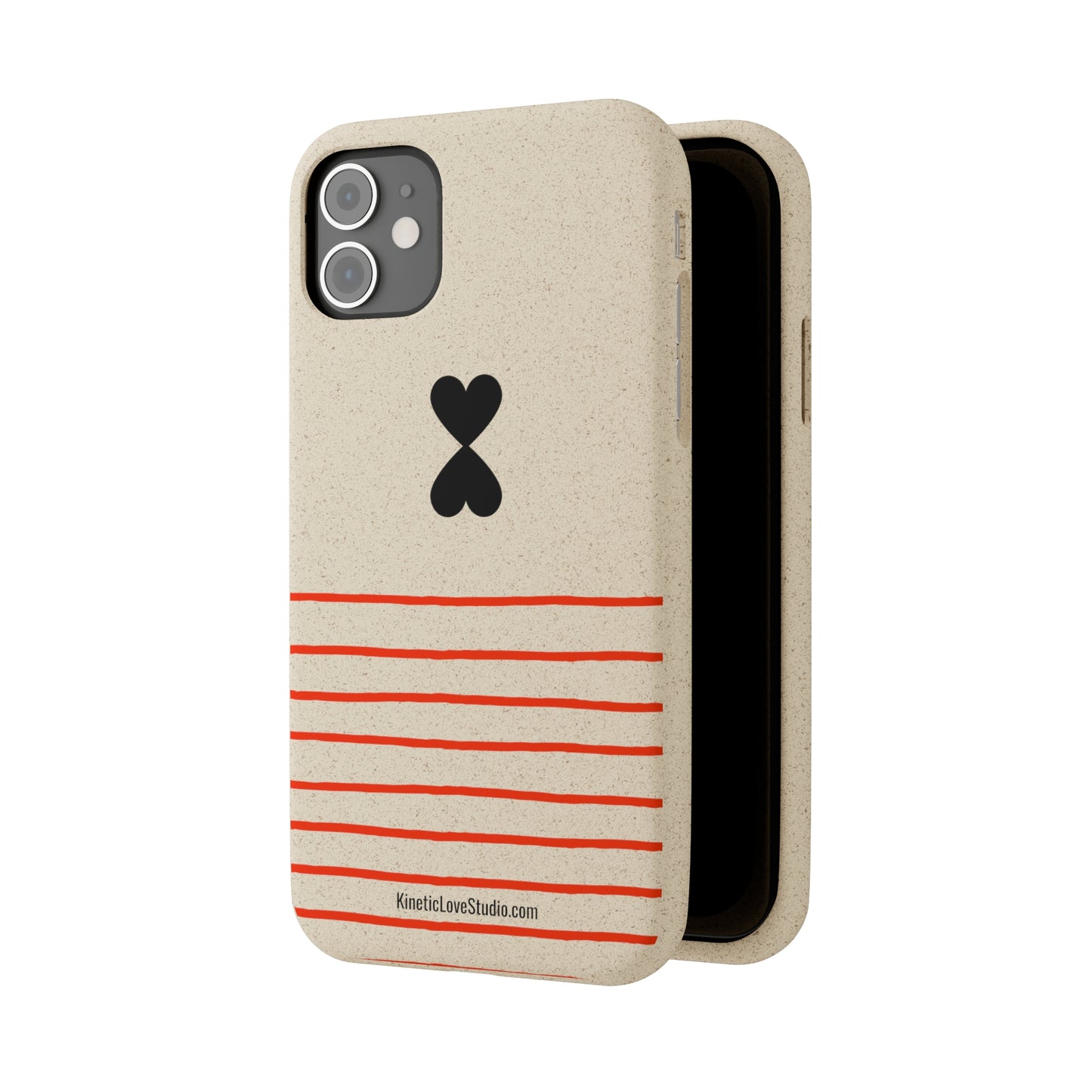 Phone Case - French Chic Red Stripes Biodegradable Eco-Friendly