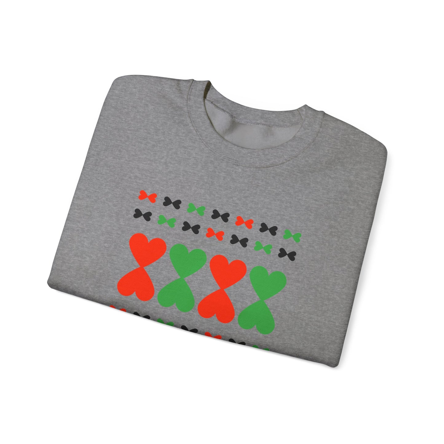 Christmas Hearts Modern Design Sweatshirt - Holiday Edition Unisex