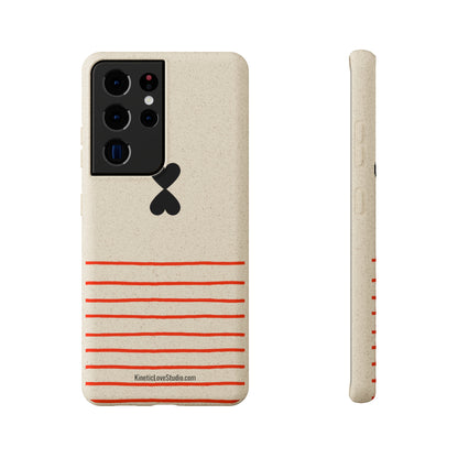 Phone Case - French Chic Red Stripes Biodegradable Eco-Friendly