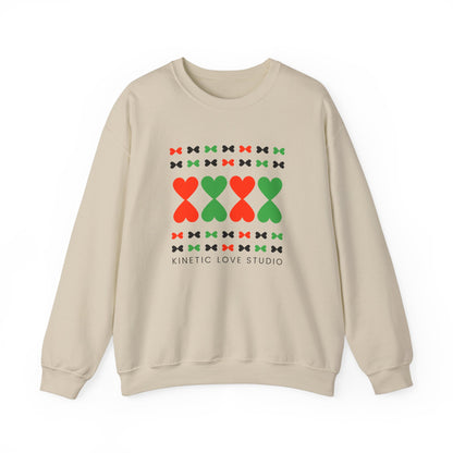 Christmas Hearts Modern Design Sweatshirt - Holiday Edition Unisex