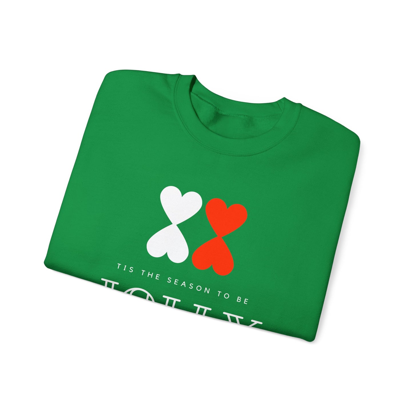 Christmas Modern Design Crewneck Green Sweatshirt Unisex