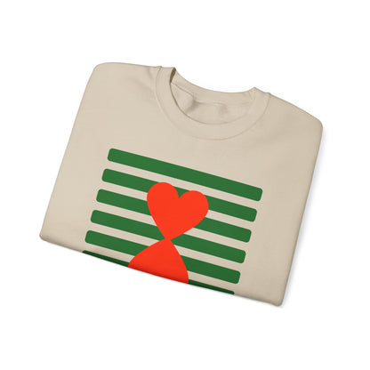 Holiday Edition Couple Sweatshirt - Green Stripes