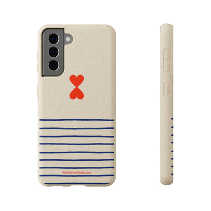 Phone Case - French Chic Trendy Navy Stripes Design Paris Street Style Biodegradable Eco-Friendly