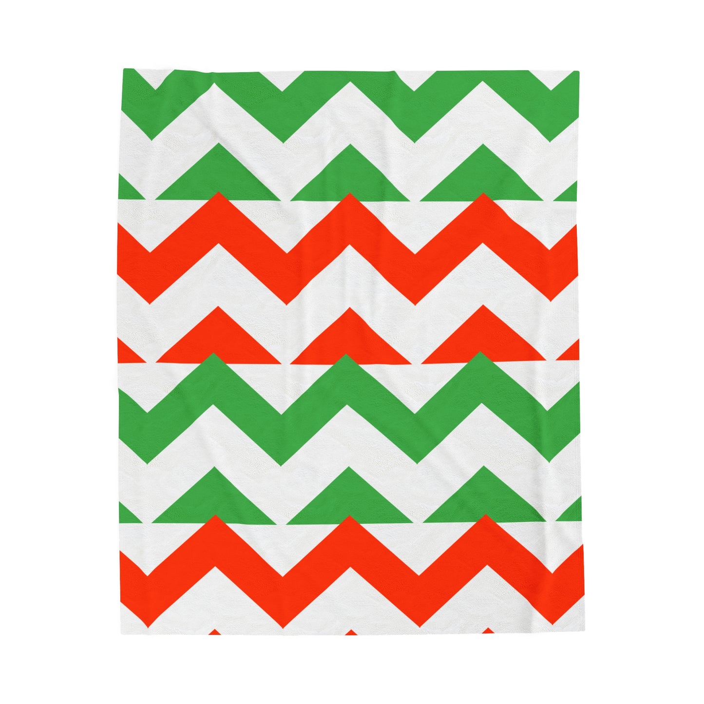 Christmas Plush Blanket Modern Chevron