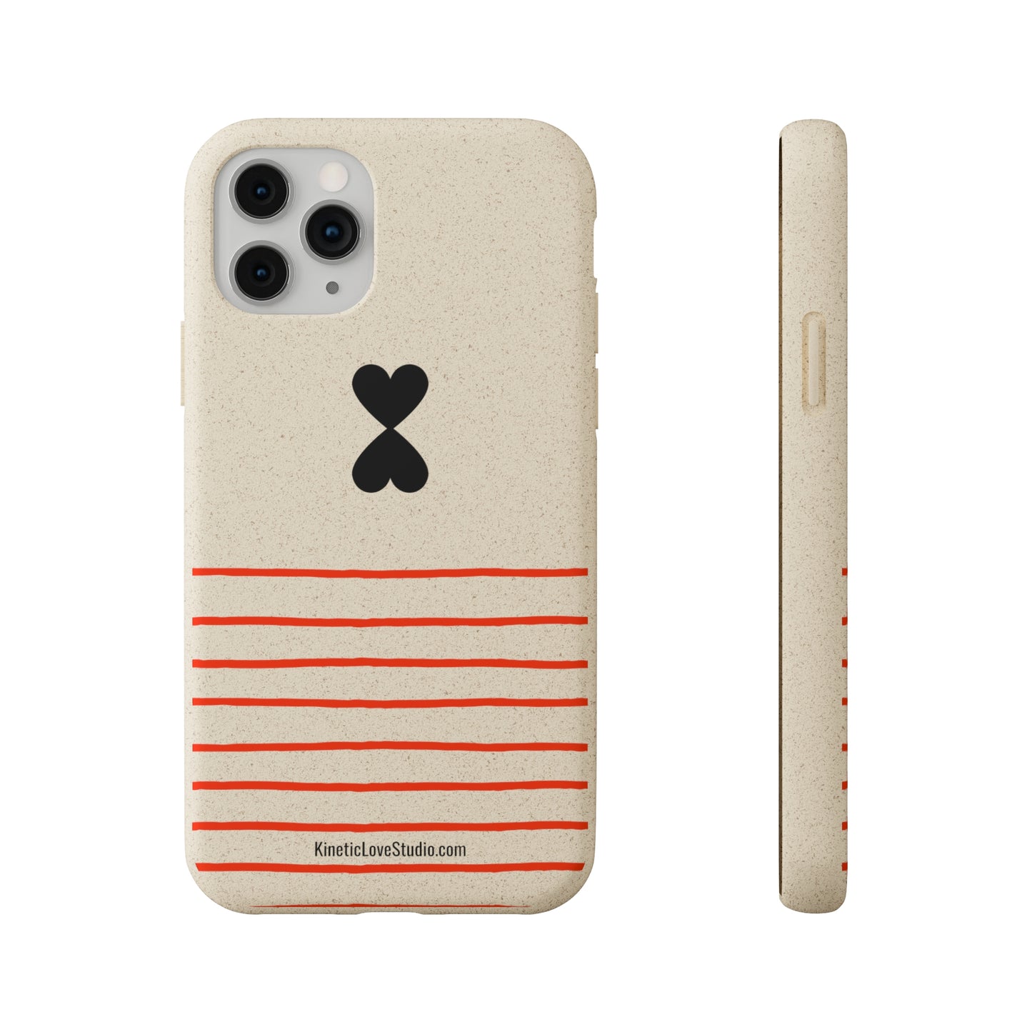 Phone Case - French Chic Red Stripes Biodegradable Eco-Friendly