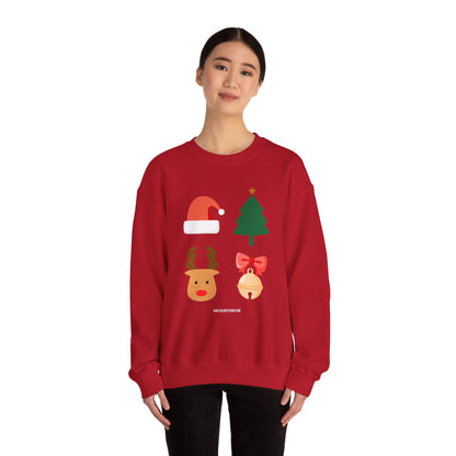 Christmas Ornaments Sweatshirt Unisex Red