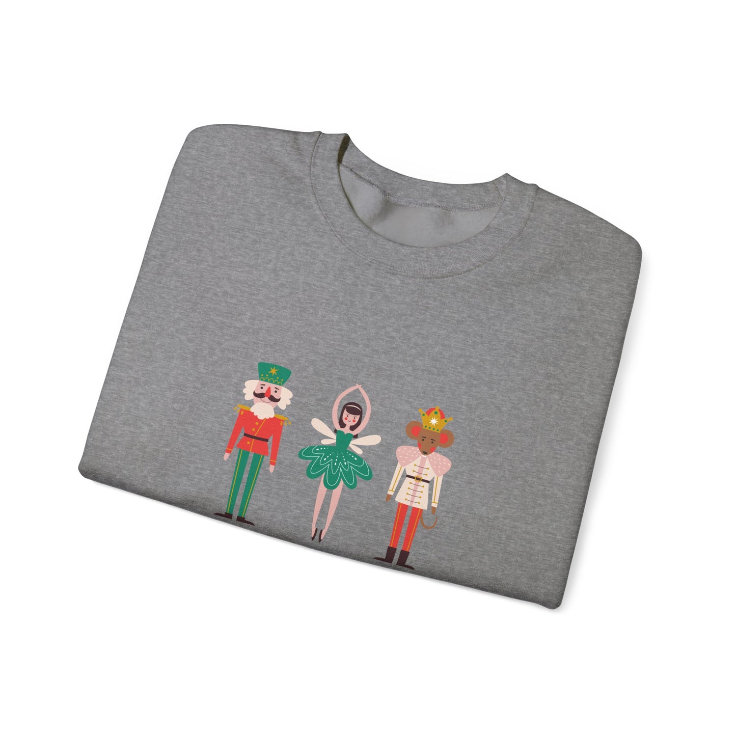 Christmas Nutcracker Black Sweatshirt - Modern Holiday Edition Unisex