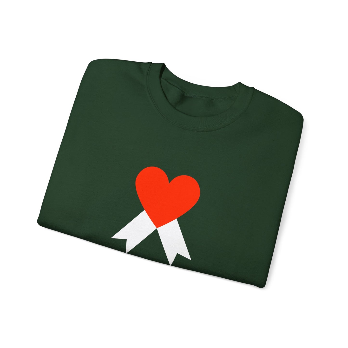 Christmas Bow Ribbon Sweatshirt Green Unisex - Limited Edition