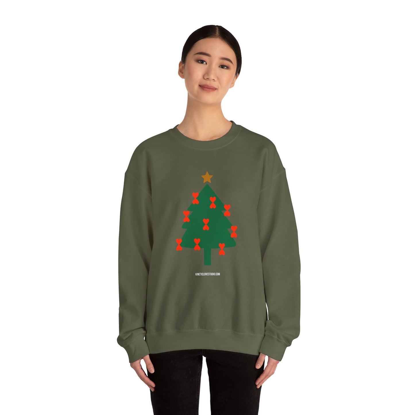 Christmas Tree Modern Couple Sweatshirt - Holiday Edition Unisex