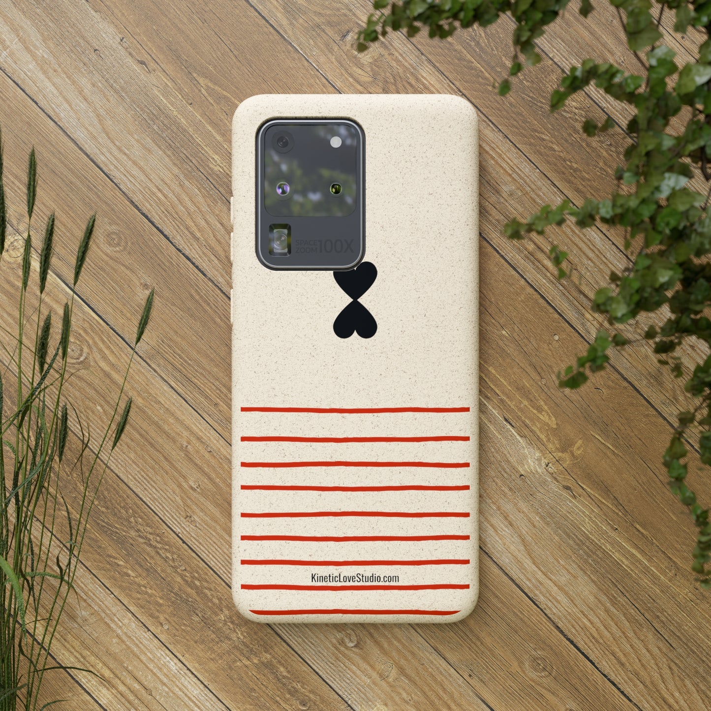 Phone Case - French Chic Red Stripes Biodegradable Eco-Friendly