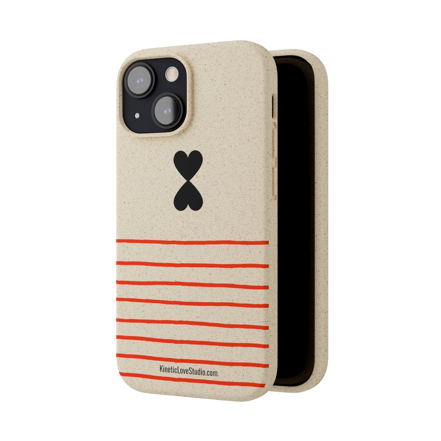 Phone Case - French Chic Red Stripes Biodegradable Eco-Friendly