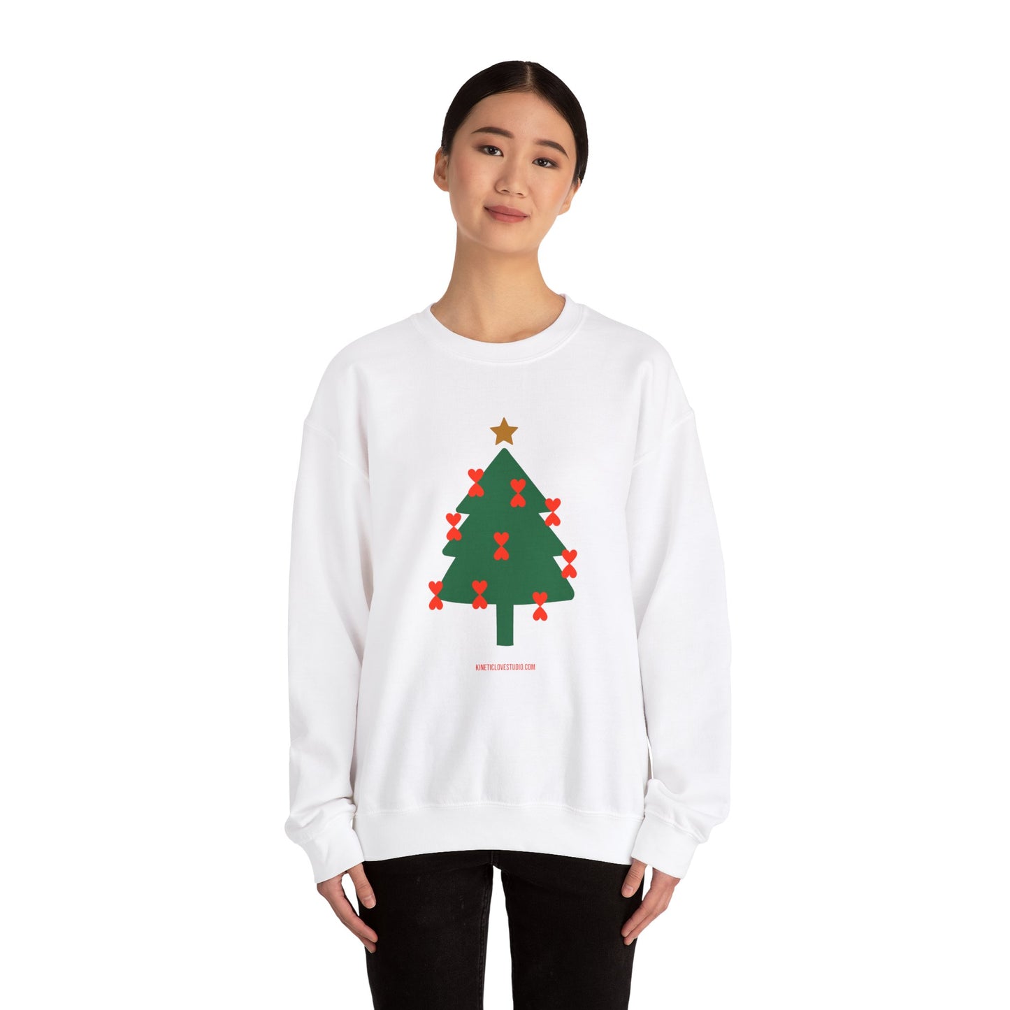 Christmas Tree Modern Couple Sweatshirt - Holiday Edition Unisex