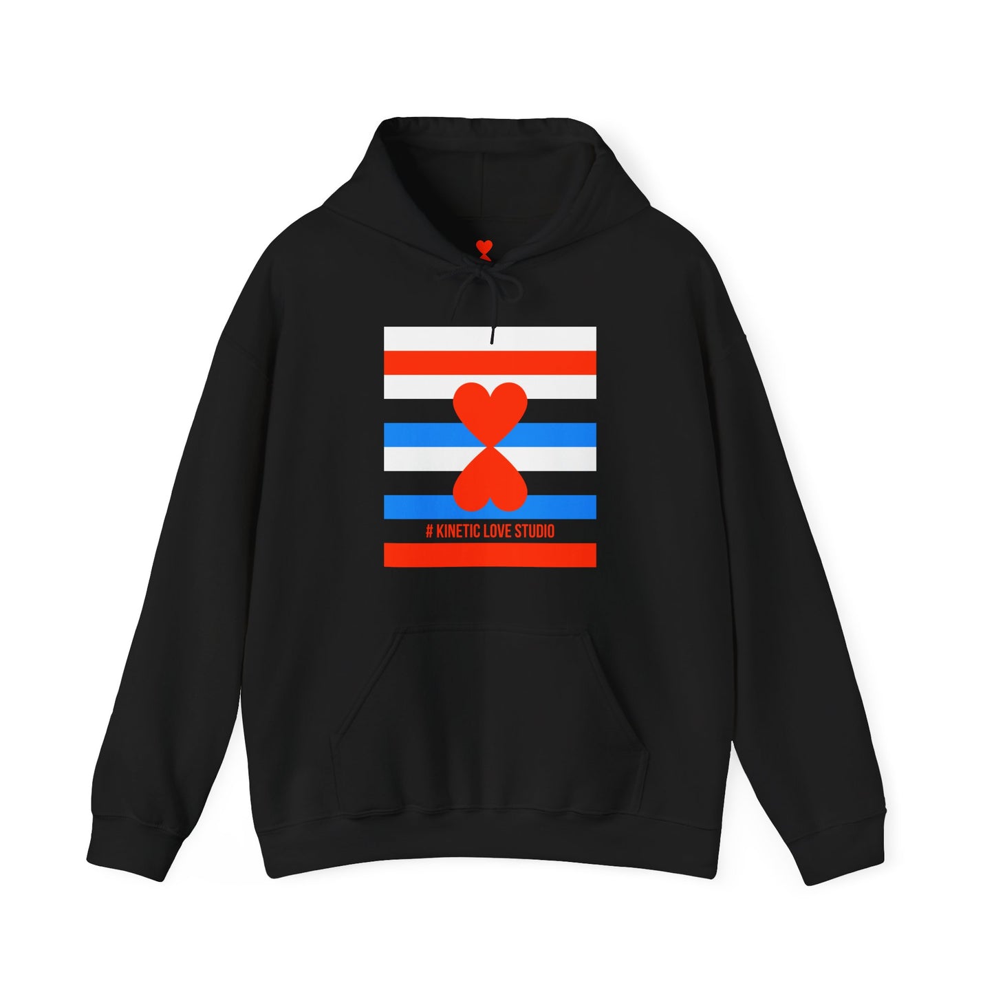 Paris Street Style French Chic Navy Blue Stripes Unisex Hoodie Heavy Blend™ Hooded Sweatshirt