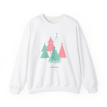 Christmas Trees Modern Couple Sweatshirt - Holiday Edition Unisex