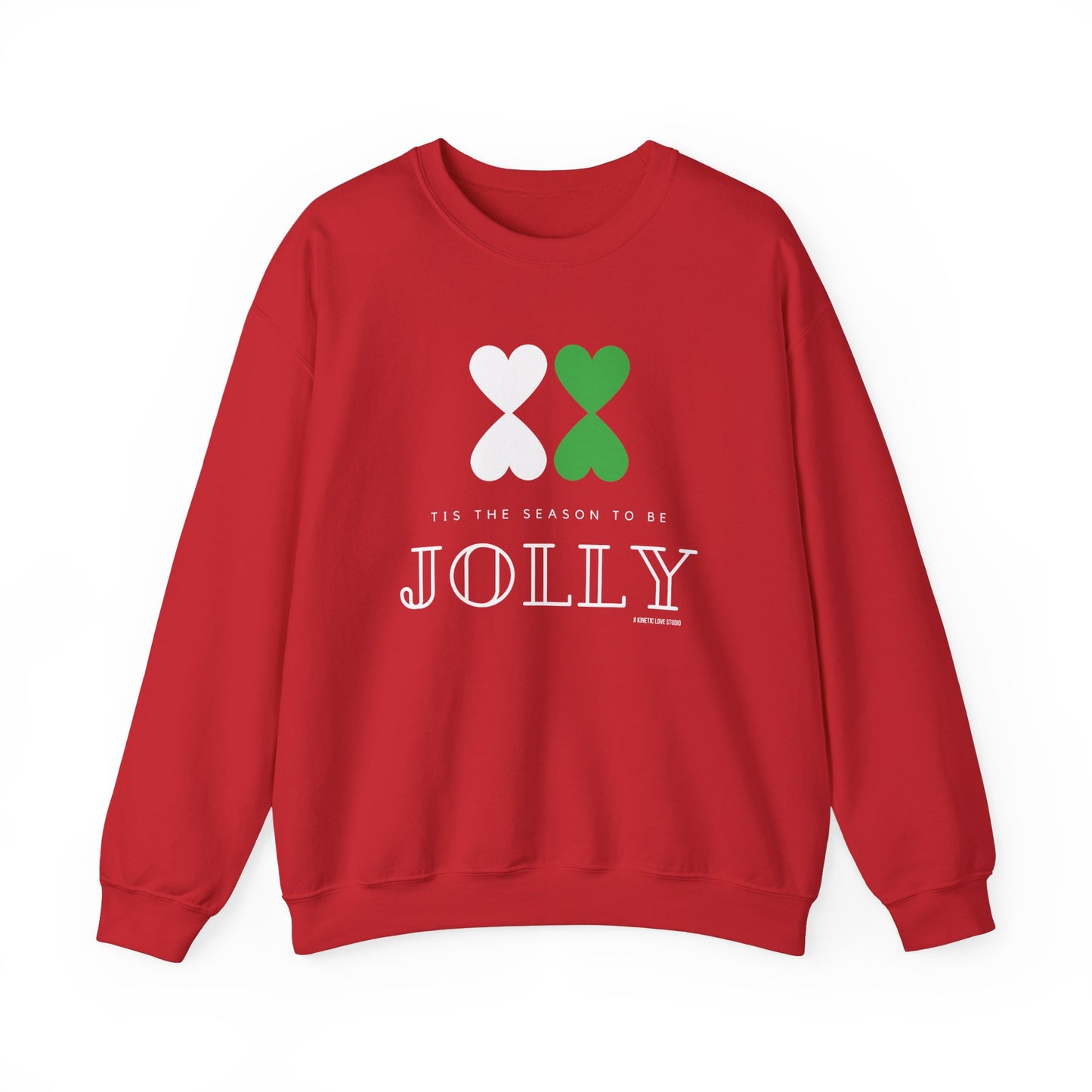 Christmas Modern Design Crewneck Red Sweatshirt Unisex