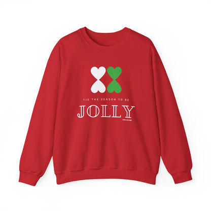 Christmas Modern Design Crewneck Red Sweatshirt Unisex