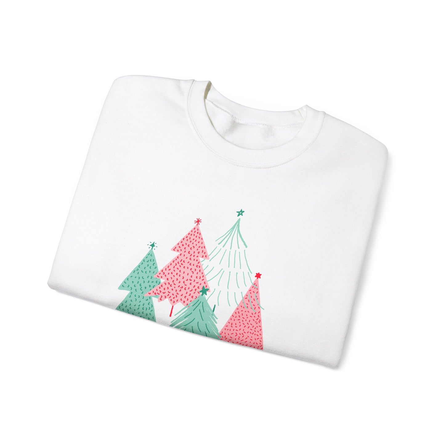 Christmas Trees Modern Couple Sweatshirt - Holiday Edition Unisex