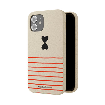 Phone Case - French Chic Red Stripes Biodegradable Eco-Friendly