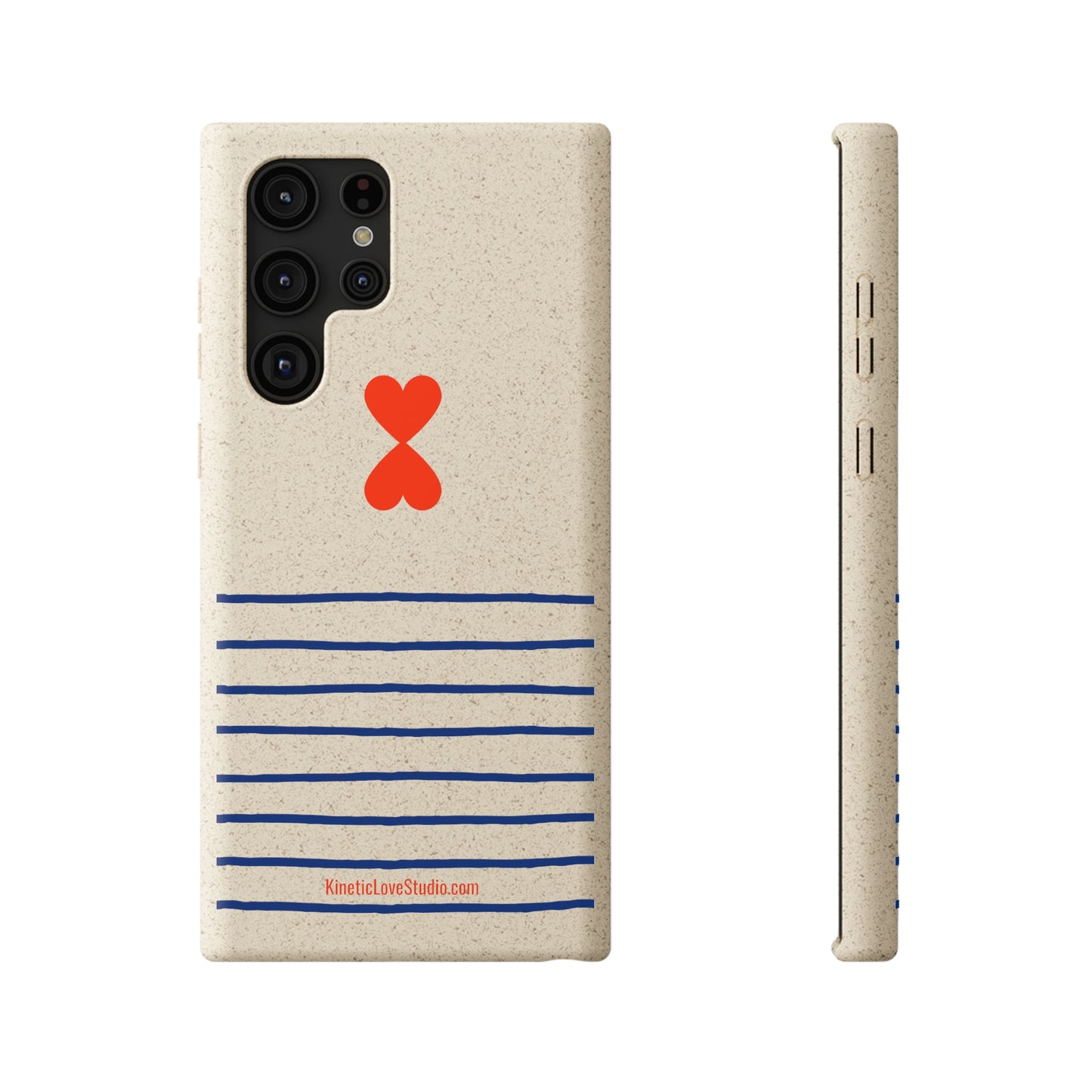 Phone Case - French Chic Trendy Navy Stripes Design Paris Street Style Biodegradable Eco-Friendly