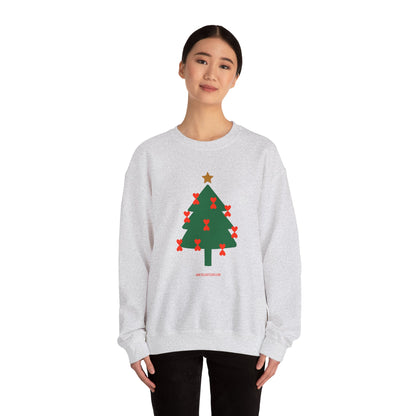 Christmas Tree Modern Couple Sweatshirt - Holiday Edition Unisex