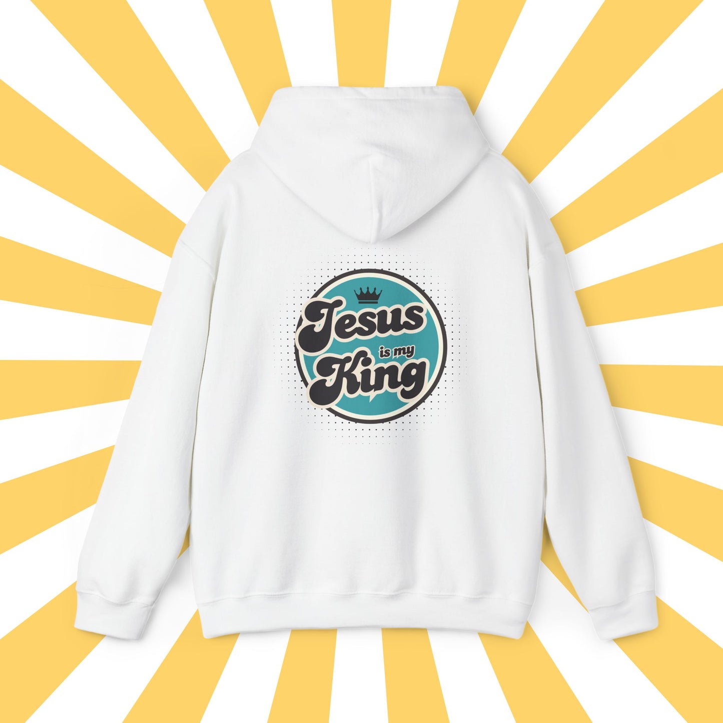 Jesus is King Good Vibes Hoodie Aqua