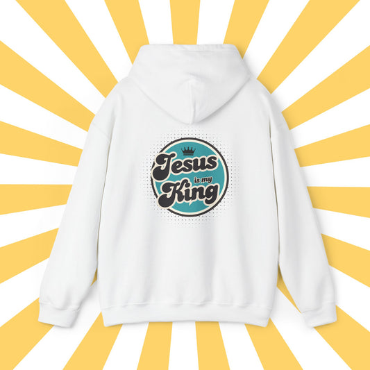 Jesus is King Good Vibes Hoodie Aqua