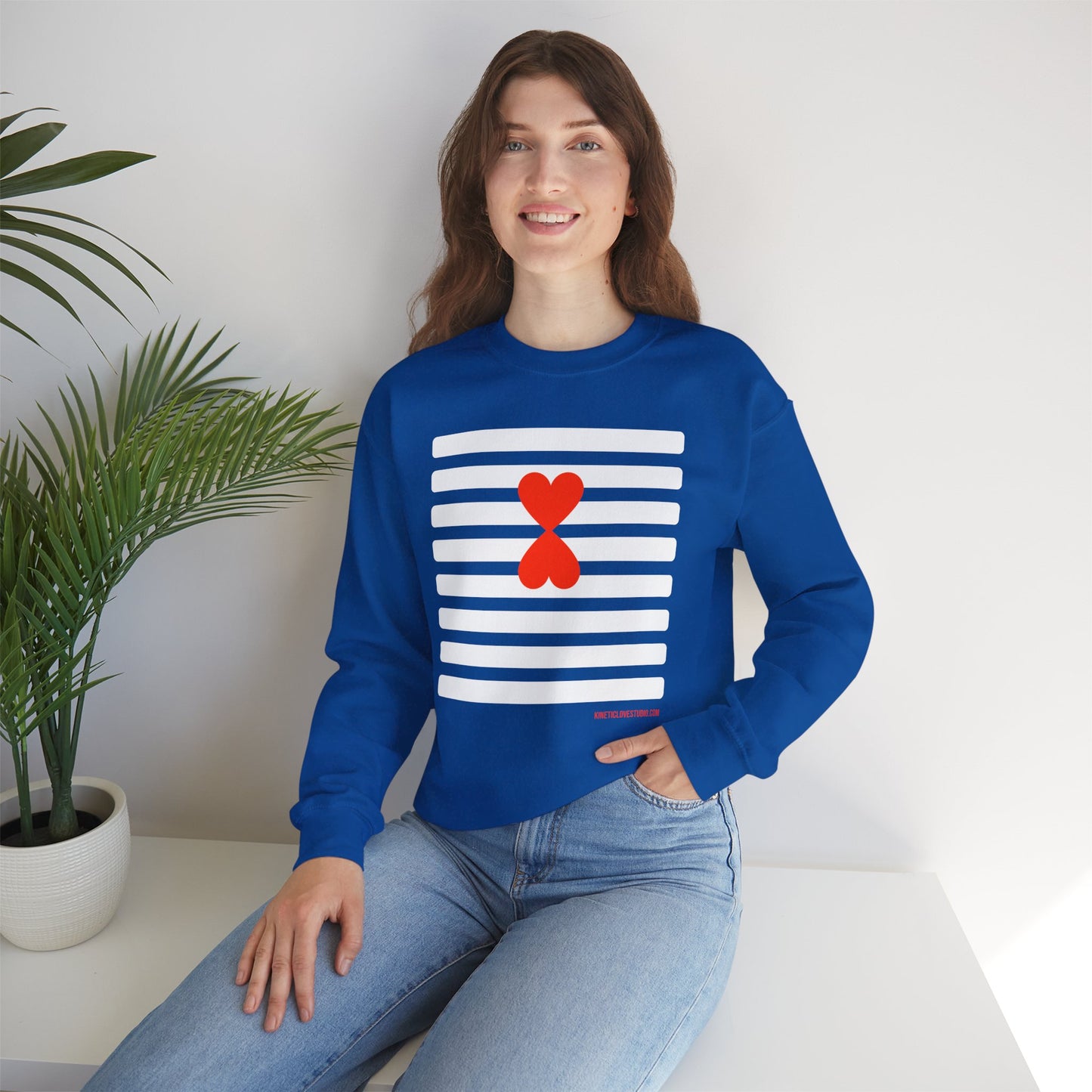 Stripes Sweatshirt - Paris Street Style Signature Design by Kinetic Love Studio