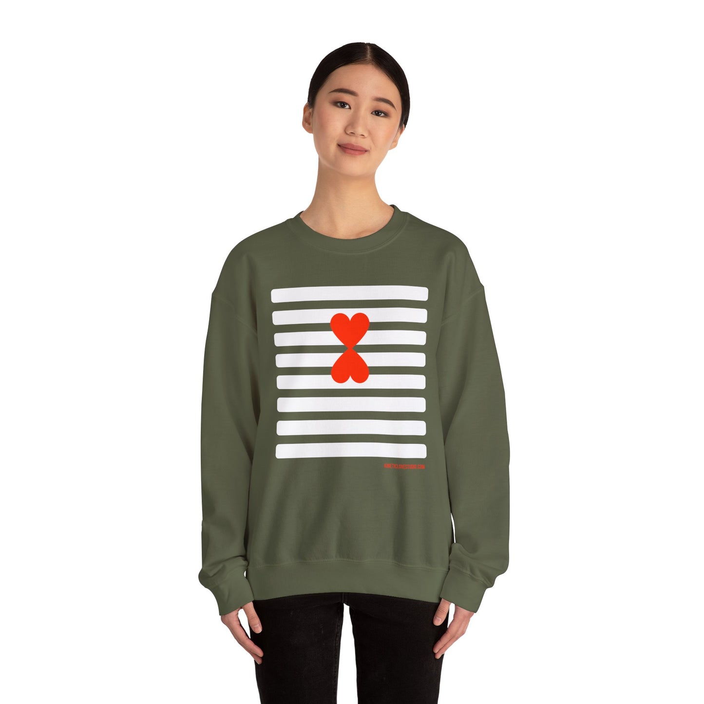 Stripes Sweatshirt - Paris Street Style Signature Design by Kinetic Love Studio