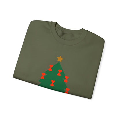 Christmas Tree Modern Couple Sweatshirt - Holiday Edition Unisex