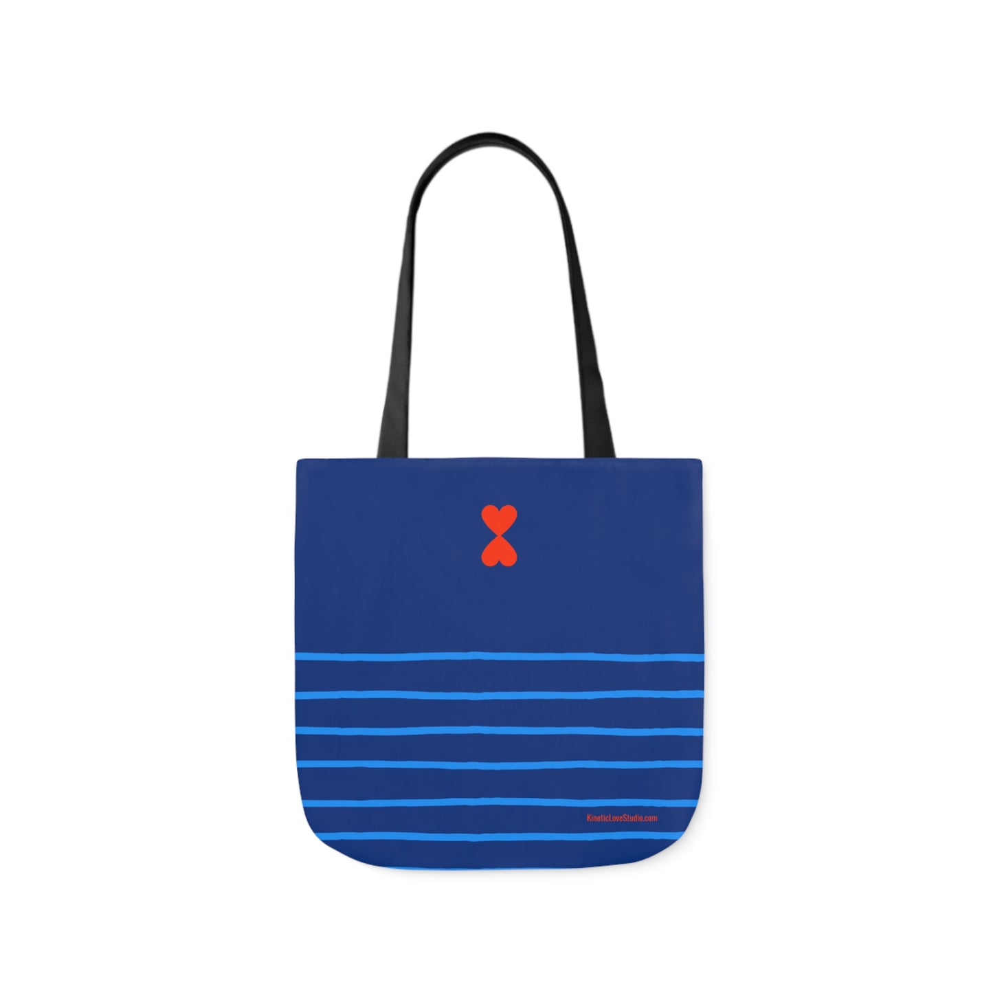 Canvas Tote Bag Navy - French Chic Blue Stripes Stylish Trendy Design