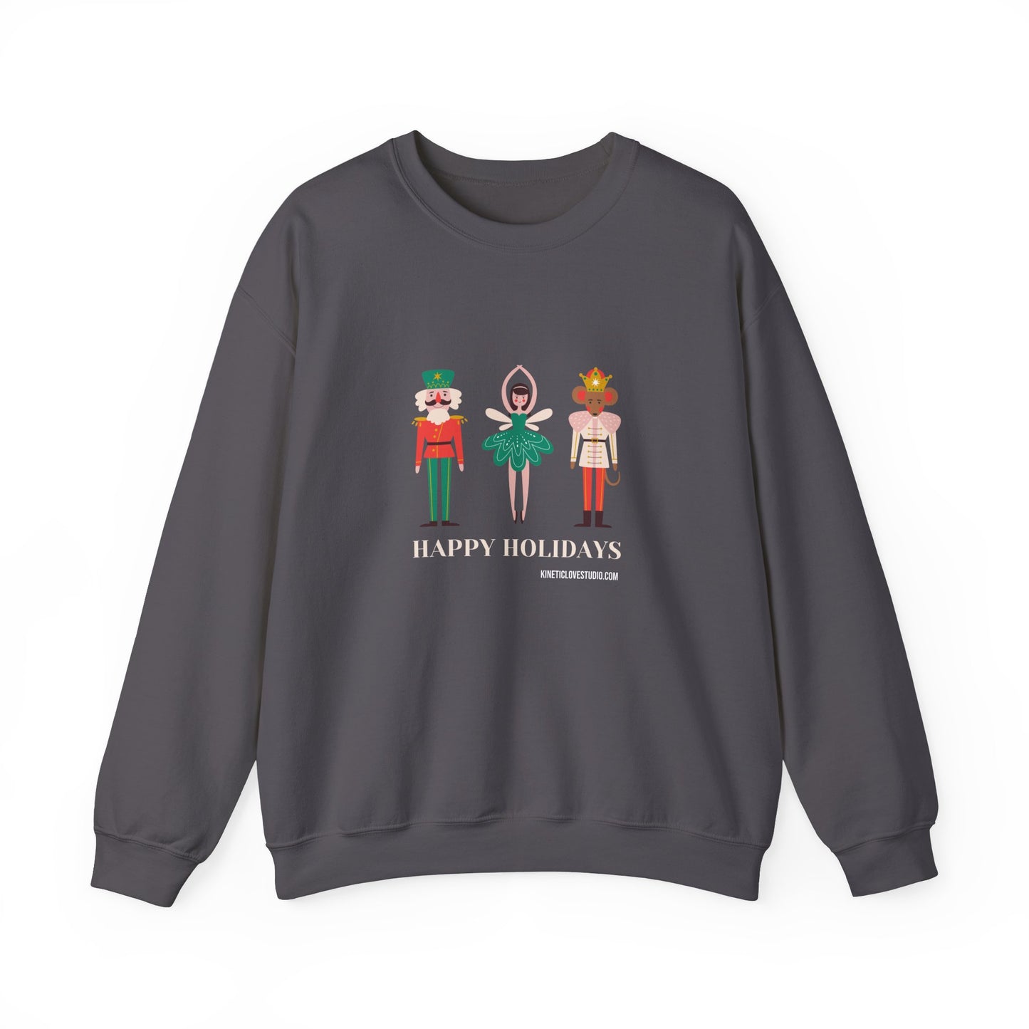 Christmas Nutcracker Black Sweatshirt - Modern Holiday Edition Unisex