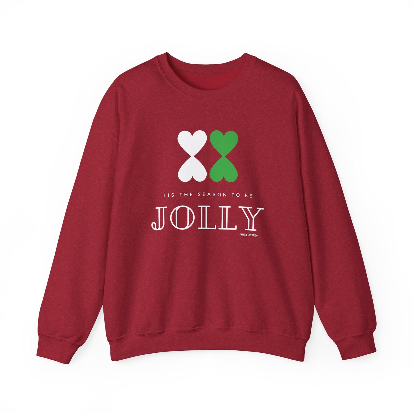 Christmas Modern Design Crewneck Red Sweatshirt Unisex