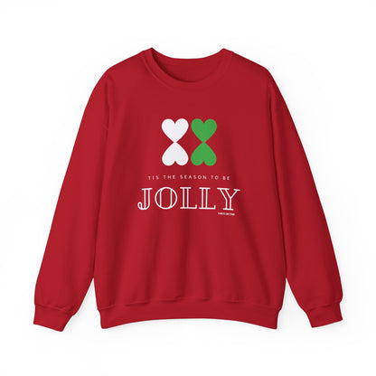 Christmas Modern Design Crewneck Red Sweatshirt Unisex