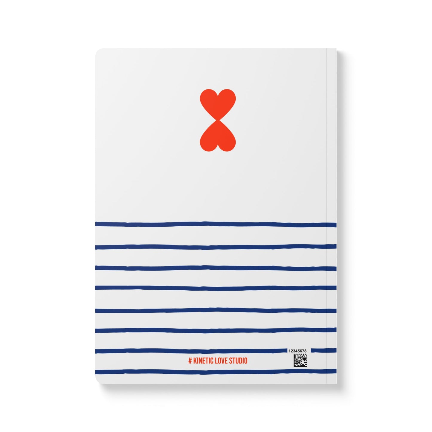 Designer Journal Softcover Navy Stripes French Chic Notebook