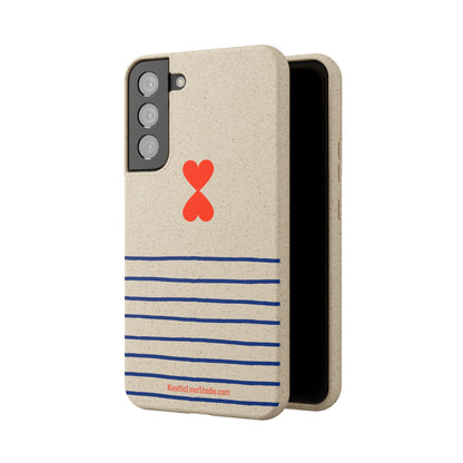 Phone Case - French Chic Trendy Navy Stripes Design Paris Street Style Biodegradable Eco-Friendly