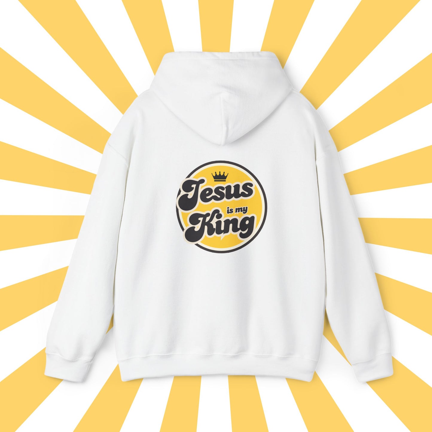 Jesus is King Good Vibes Hoodie Gold