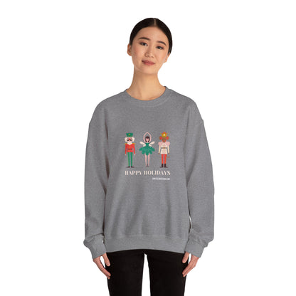 Christmas Nutcracker Black Sweatshirt - Modern Holiday Edition Unisex