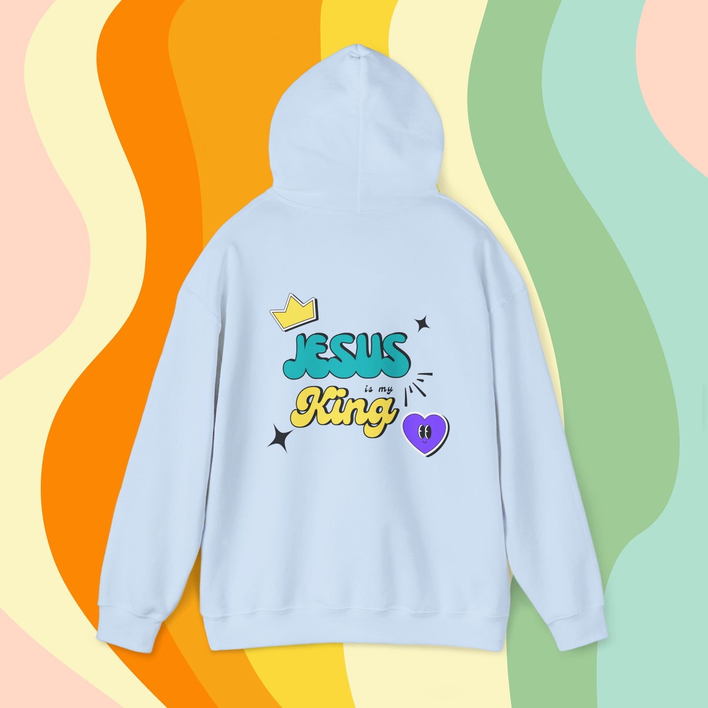 Jesus is King Retro Hoodie