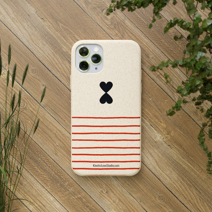 Phone Case - French Chic Red Stripes Biodegradable Eco-Friendly